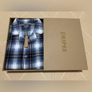 SKIMS Blue and Purple Pajama Set